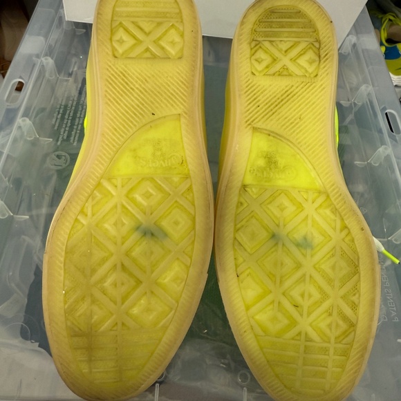 Converse Chuck Taylor All Star High Top 'Neon Yellow' | Men’s 10 Leather - Picture 9 of 13